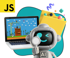 Язык программирования JavaScript + AI. Проектное обучение + геймификация + AI-помощники - КИБЕРшкола программирования для детей, компьютерные курсы для школьников, начинающих и подростков - KIBERone г. Брянск