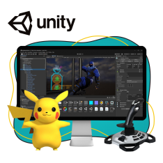 Мир игр на Unity 2D на популярном движке + AI-помощники - КИБЕРшкола программирования для детей, компьютерные курсы для школьников, начинающих и подростков - KIBERone г. Брянск