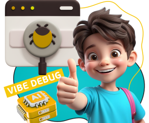 Тестирование & Vibe Debug. Охотники за багами - КИБЕРшкола программирования для детей, компьютерные курсы для школьников, начинающих и подростков - KIBERone г. Брянск